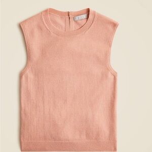 J.Crew Featherweight cashmere-blend cropped sweater shell